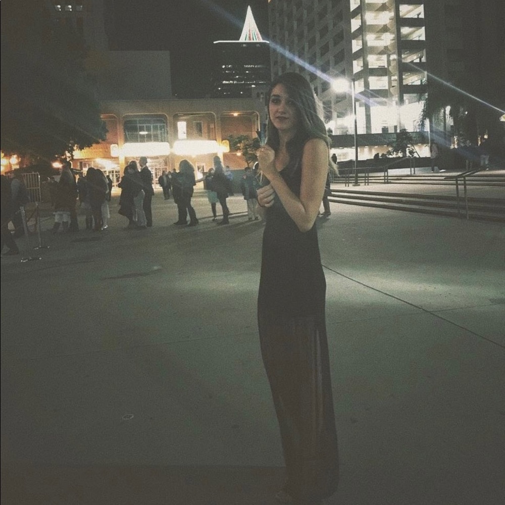 Tobi Black Maxi Dress